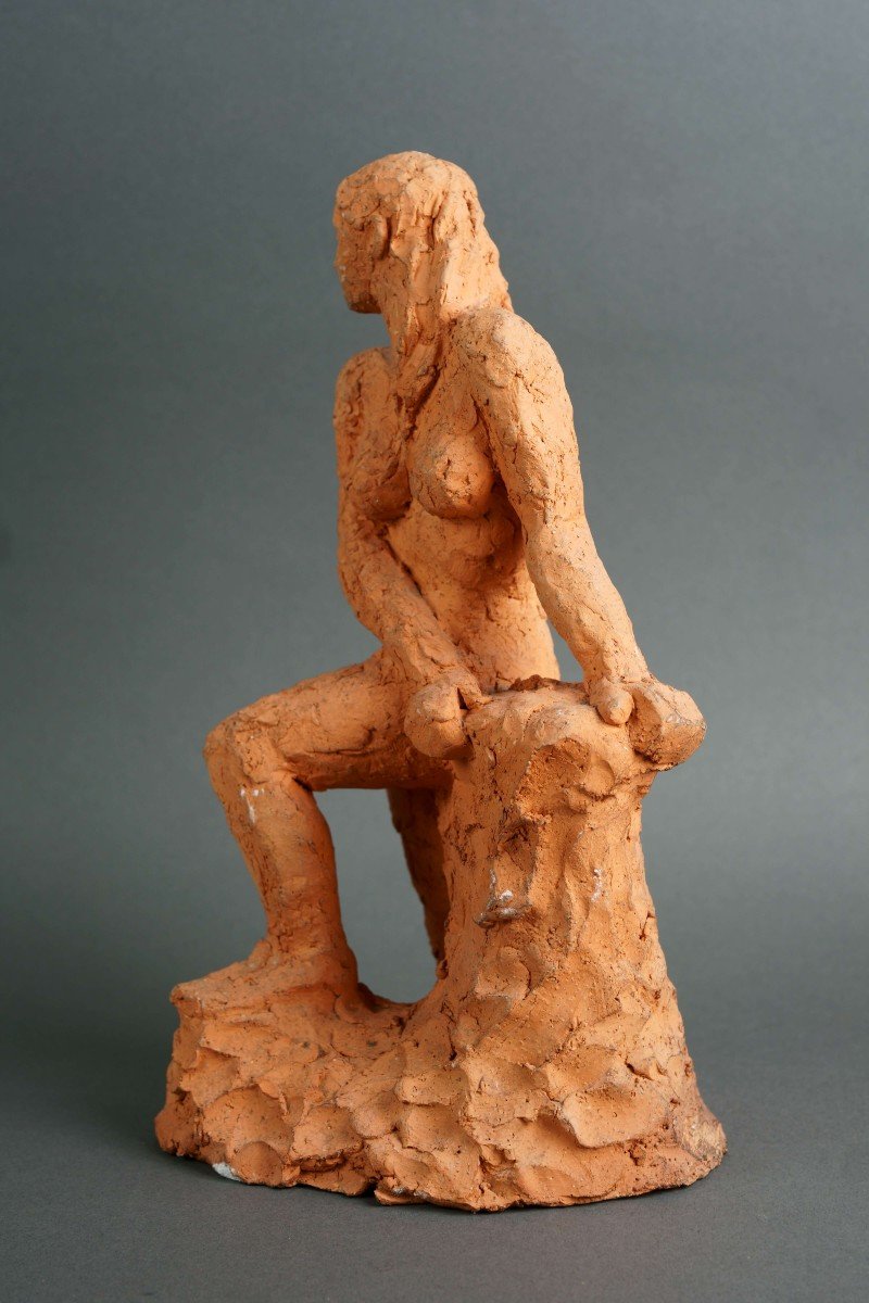 Nudo Accademico Bozzetto in Terracotta Sculptura Nudo d'Accademia-photo-4