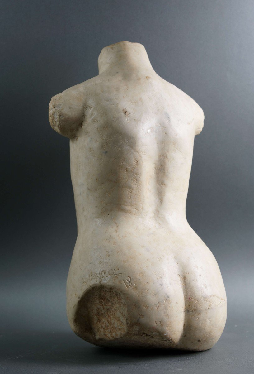 Torso in Marmo Nudo FemminileScuola Moderna inizi XX secolo-photo-4