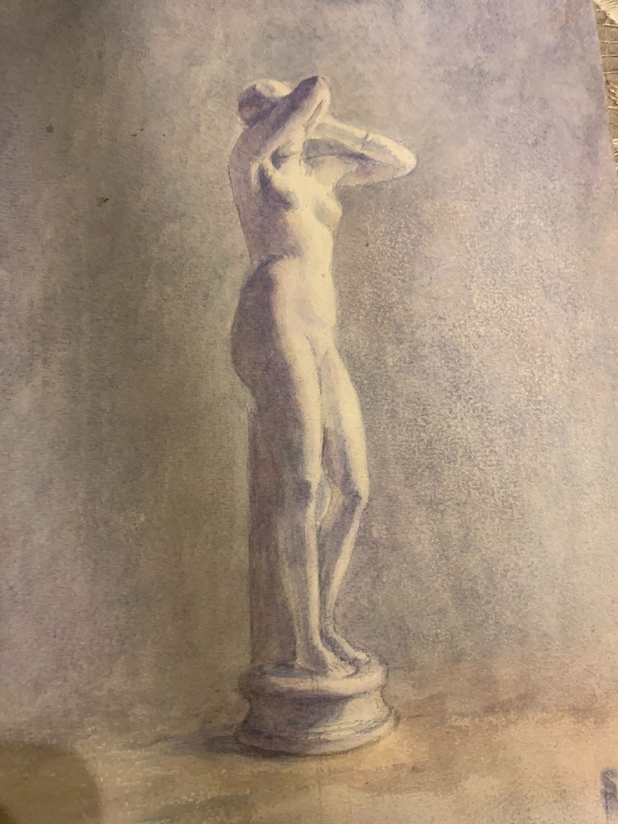 Un acquerello con la statuina di Venere. Susanne Ricard Cordingley.