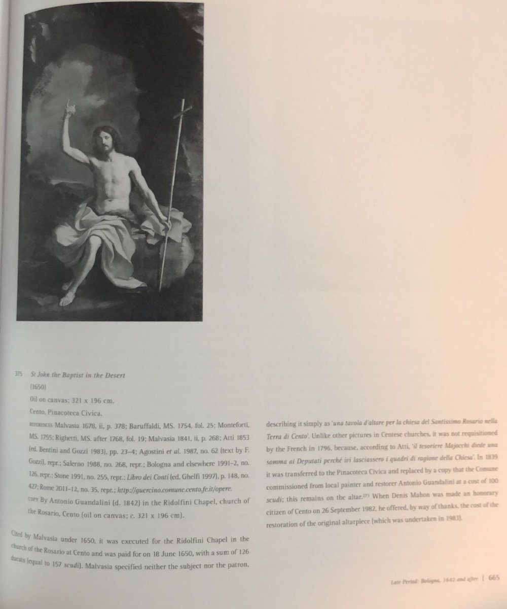 2 dipinti su alabastro: San Girolamo e San Giovanni Battista. Da Guercino. XVII sec-photo-4