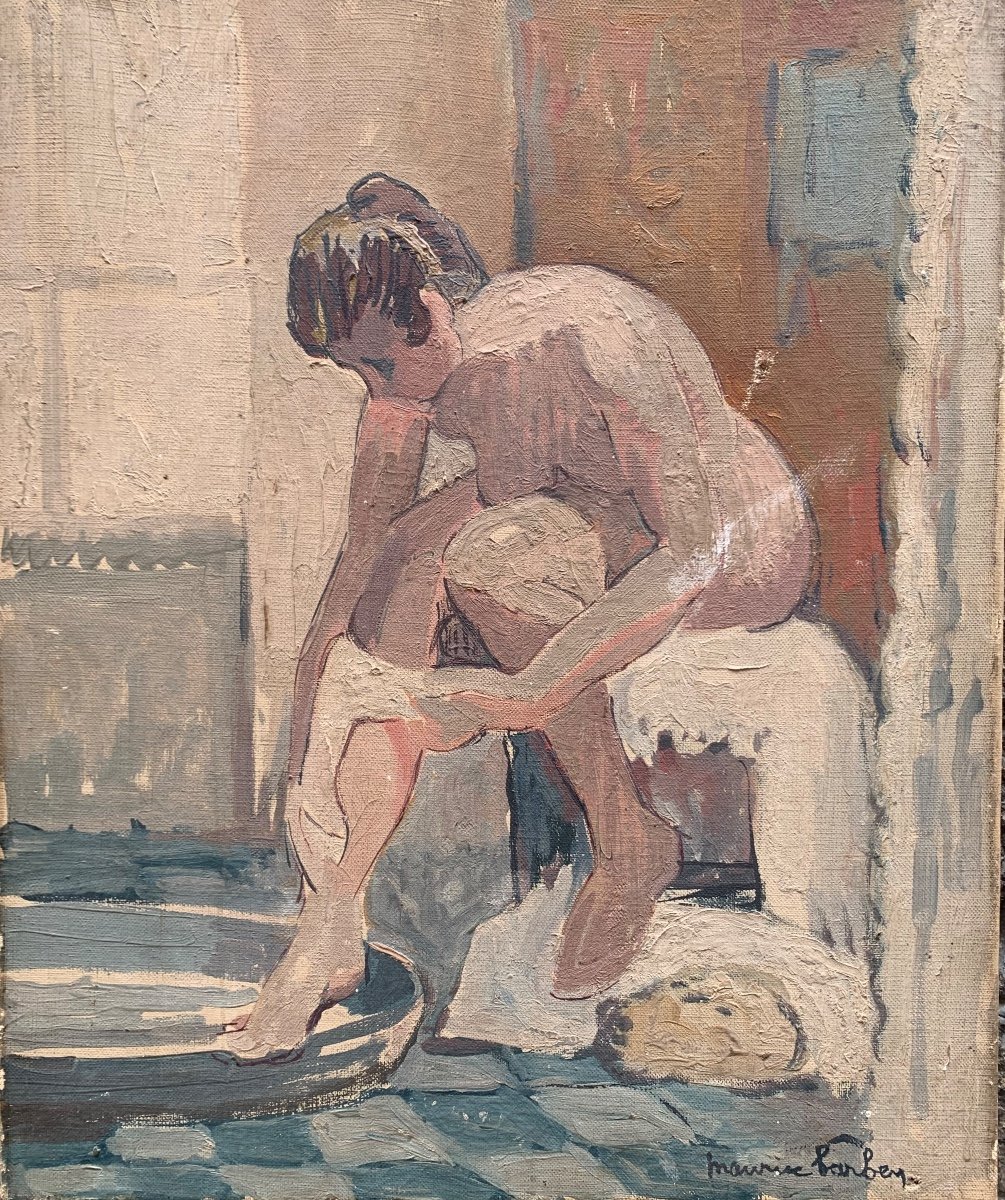 Nudo Femminile Post-Impressionista di Maurice Barbey (1880-1939) - Anni 1920-1930