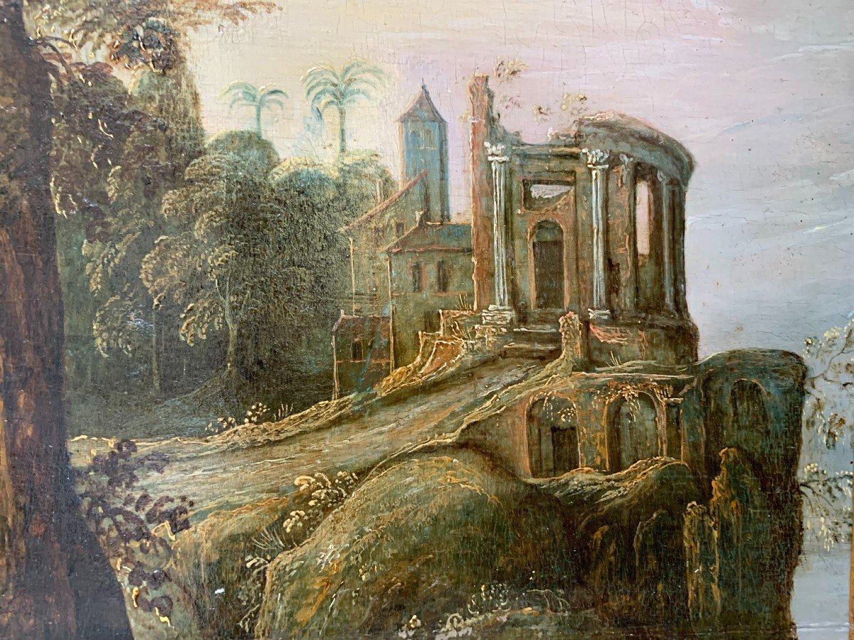 Tempio di Vesta a Tivoli, Scuola Fiamminga, Fine XVI - Inizio XVII Secolo-photo-1