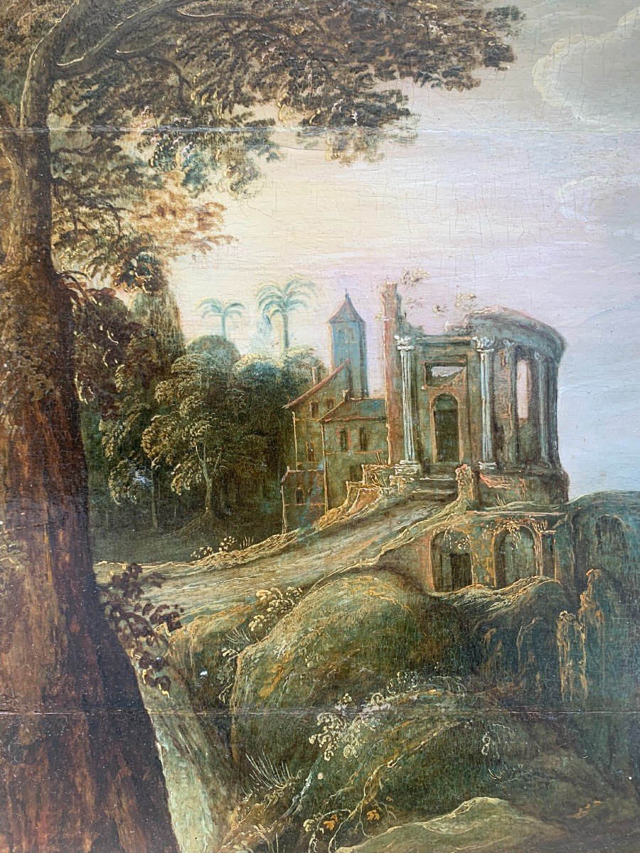 Tempio di Vesta a Tivoli, Scuola Fiamminga, Fine XVI - Inizio XVII Secolo-photo-2