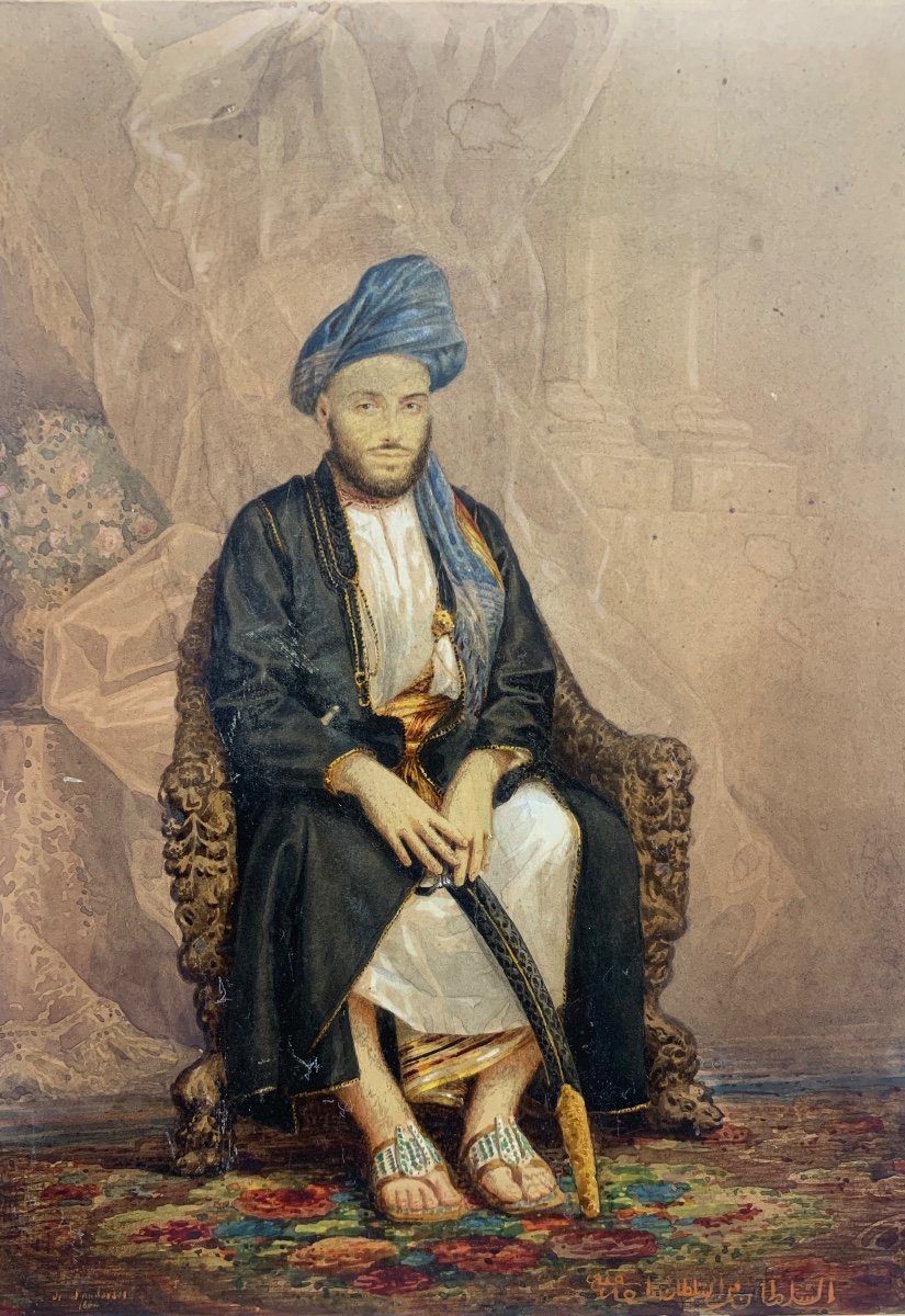 Ritratto di Sua Altezza Sayyid Majid, primo Sultano di Zanzibar, 1864  