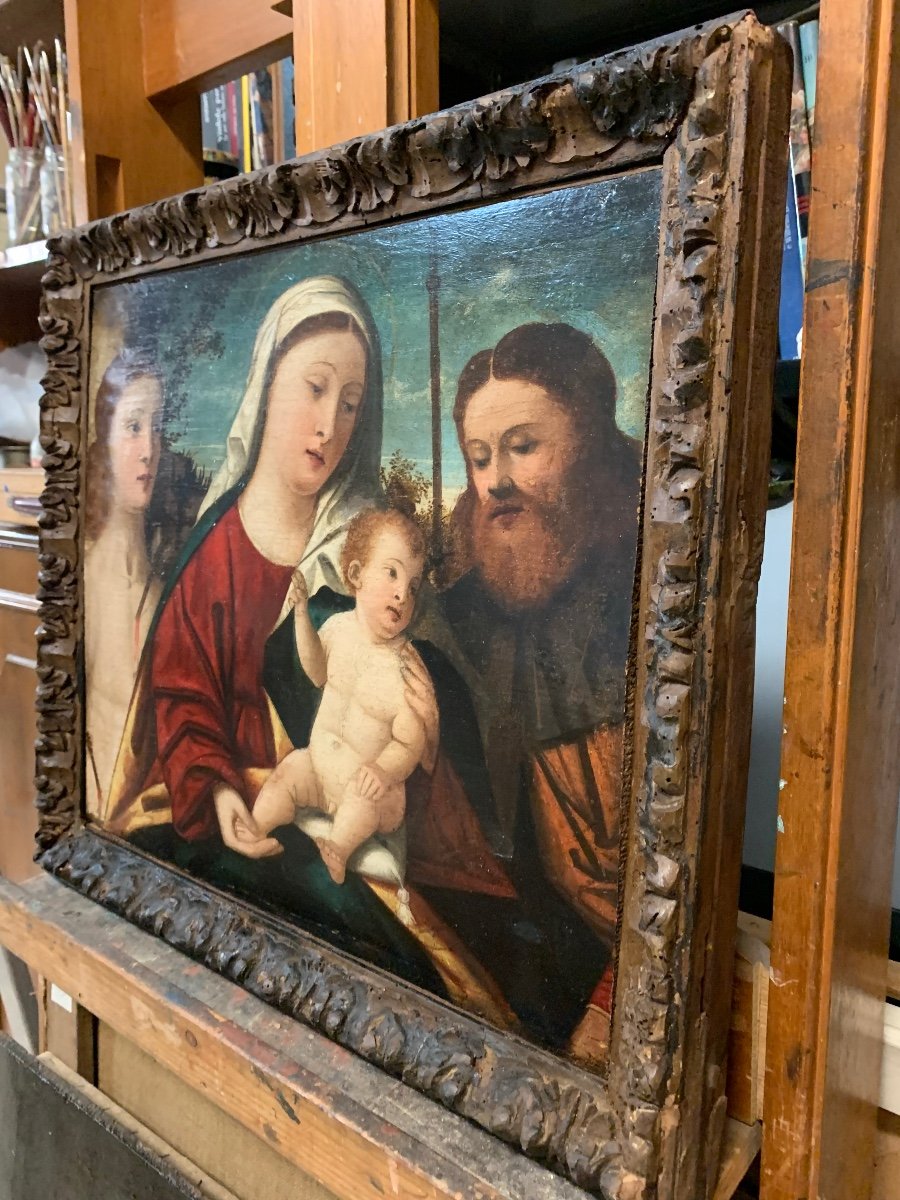 Madonna con Bambino e i Santi Sebastiano e Rocco.Attribuito a Francesco Rizzo da Santacroce -photo-8