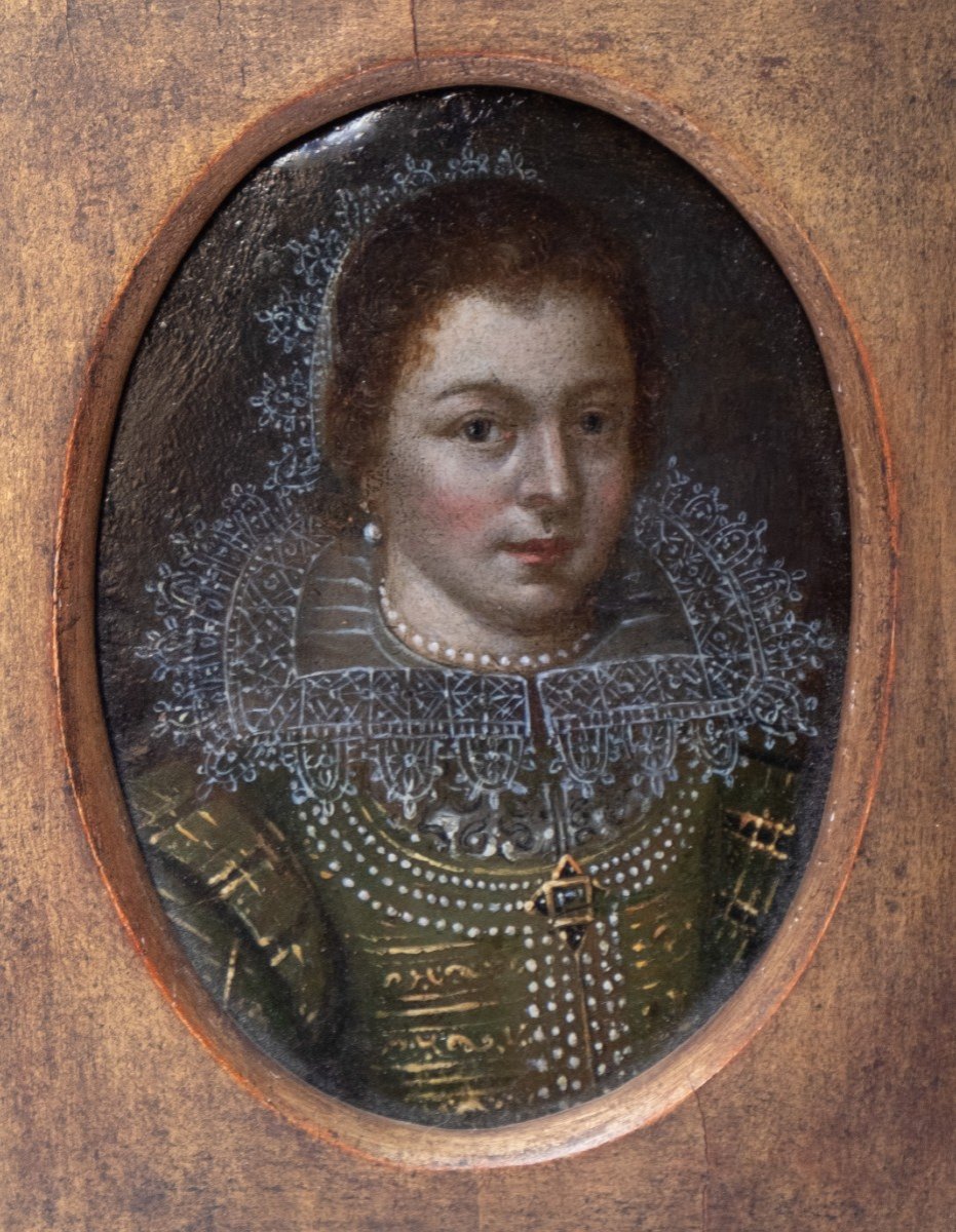 Presunto ritratto di Amalia von Solms, Circle of Michiel Jansz VAN MIEREVELD (1567-1641)  