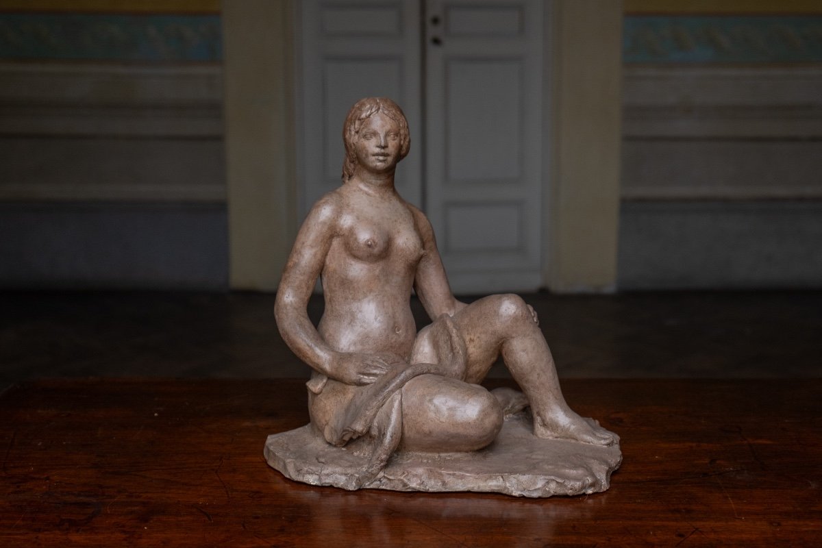 Nudo femminile seduto, 1930-1940 circa, Giorgio Rossi (1894–1981), scultore toscano 