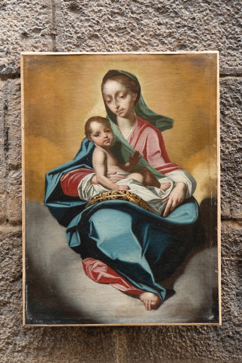 Madonna col Bambino sulle nuvole. Circa 1770-photo-7