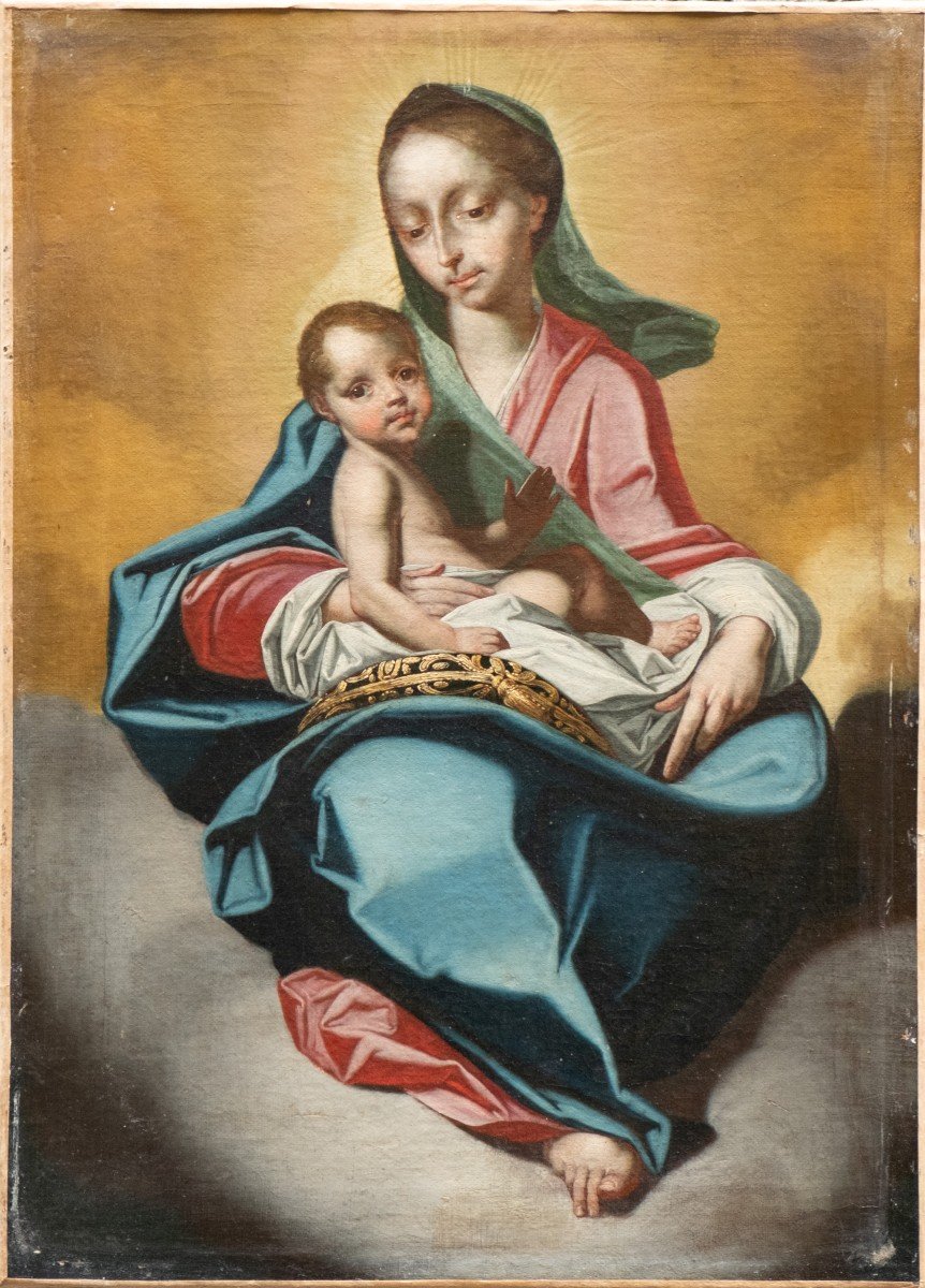 Madonna col Bambino sulle nuvole. Circa 1770