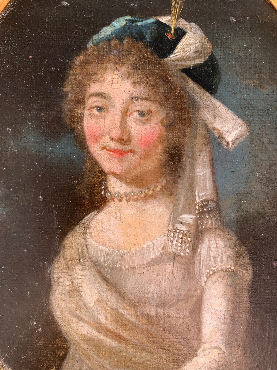 Ritratto di donna con copricapo orientalizzante, circa 1790-1805  -photo-3