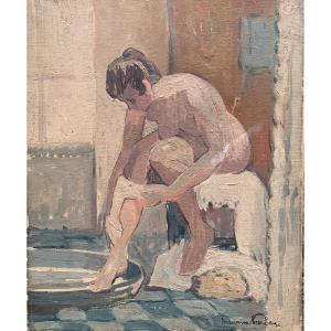 Nudo Femminile Post-Impressionista di Maurice Barbey (1880-1939) - Anni 1920-1930