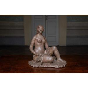 Nudo femminile seduto, 1930-1940 circa, Giorgio Rossi (1894–1981), scultore toscano 