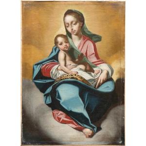 Madonna col Bambino sulle nuvole. Circa 1770