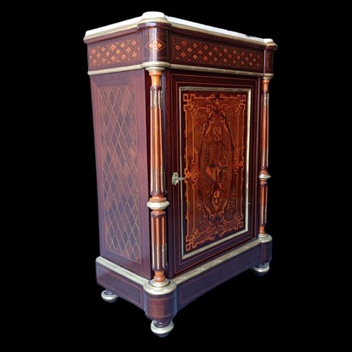 CREDENZA INTARSIATA NAPOLEONE III-photo-2