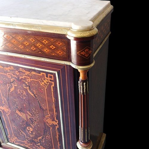 CREDENZA INTARSIATA NAPOLEONE III-photo-5