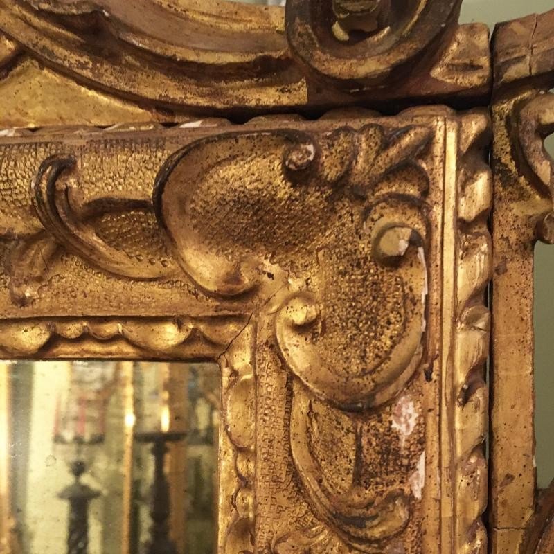 Specchiera in legno dorato -photo-4