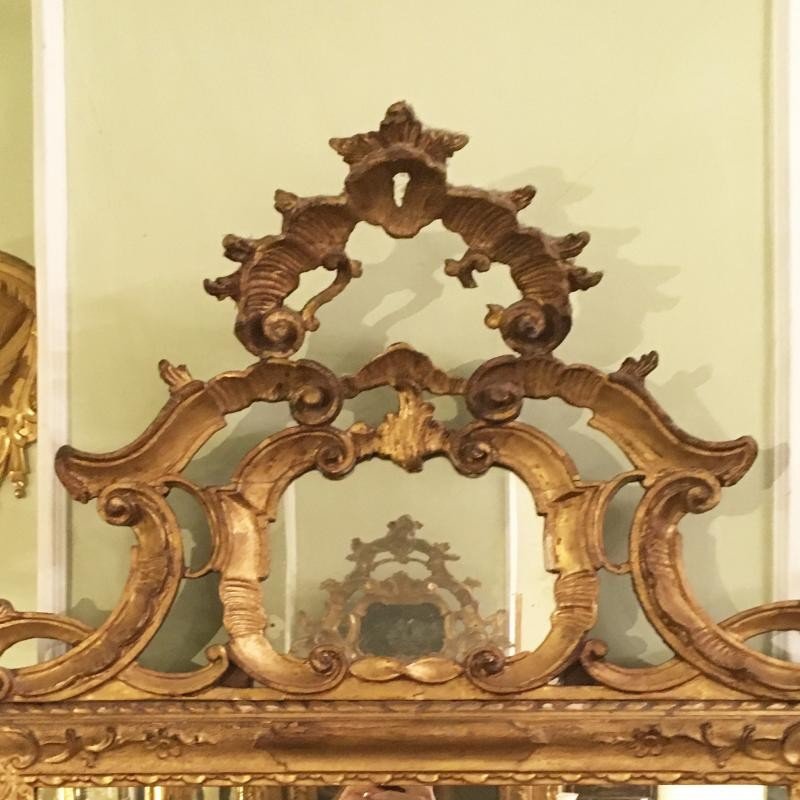 Specchiera in legno dorato -photo-3