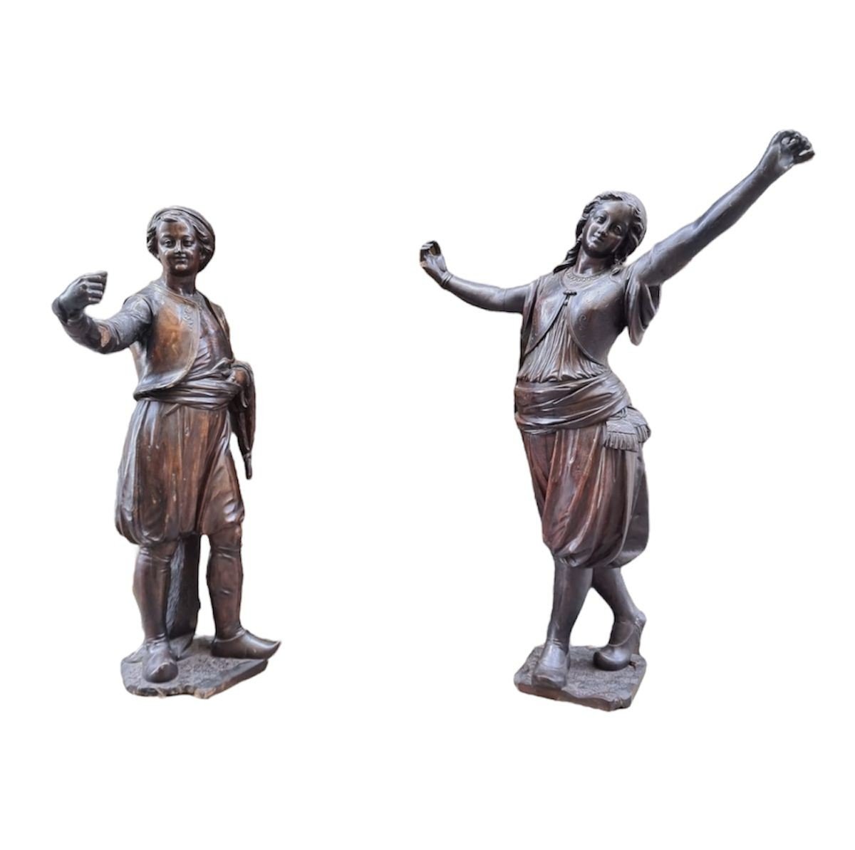 Coppia di sculture orientaliste