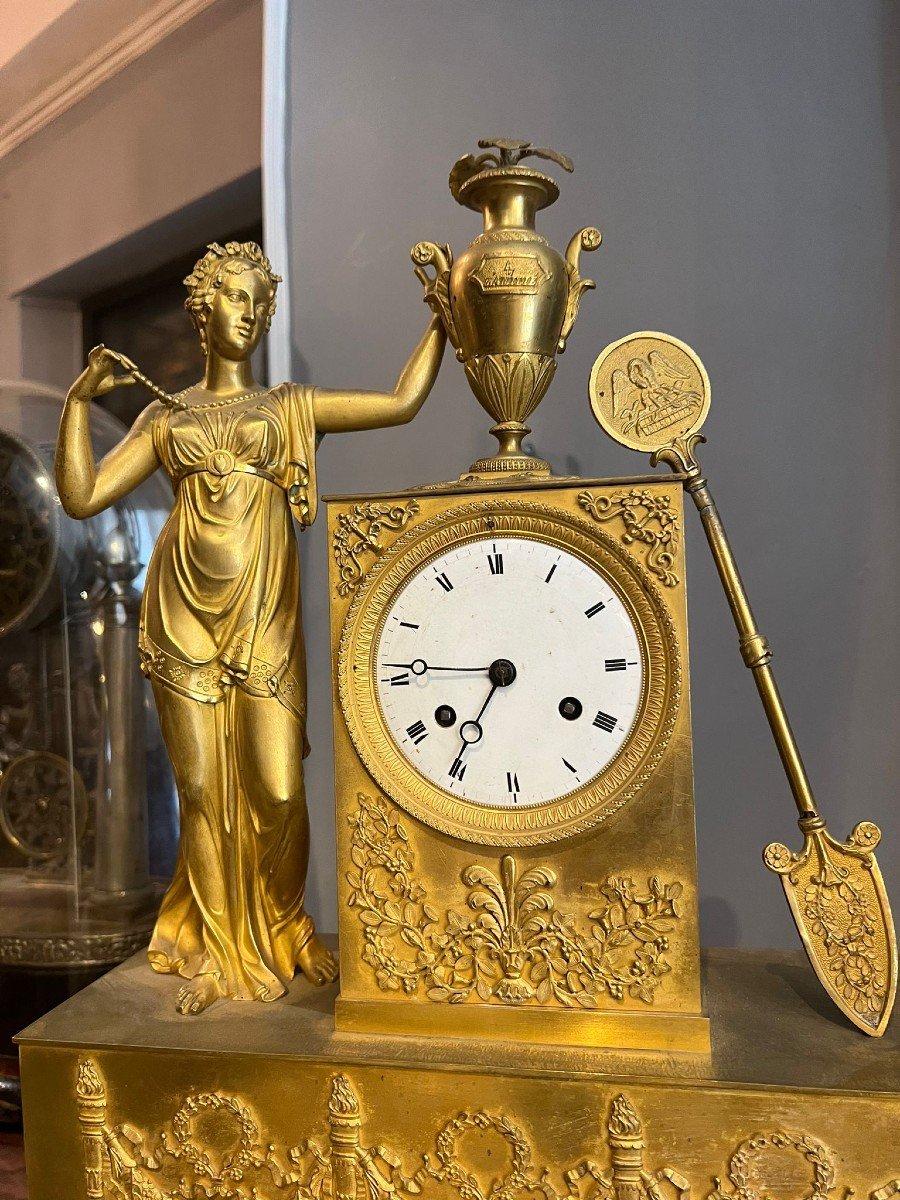 Orologio Impero con figura femminile-photo-7