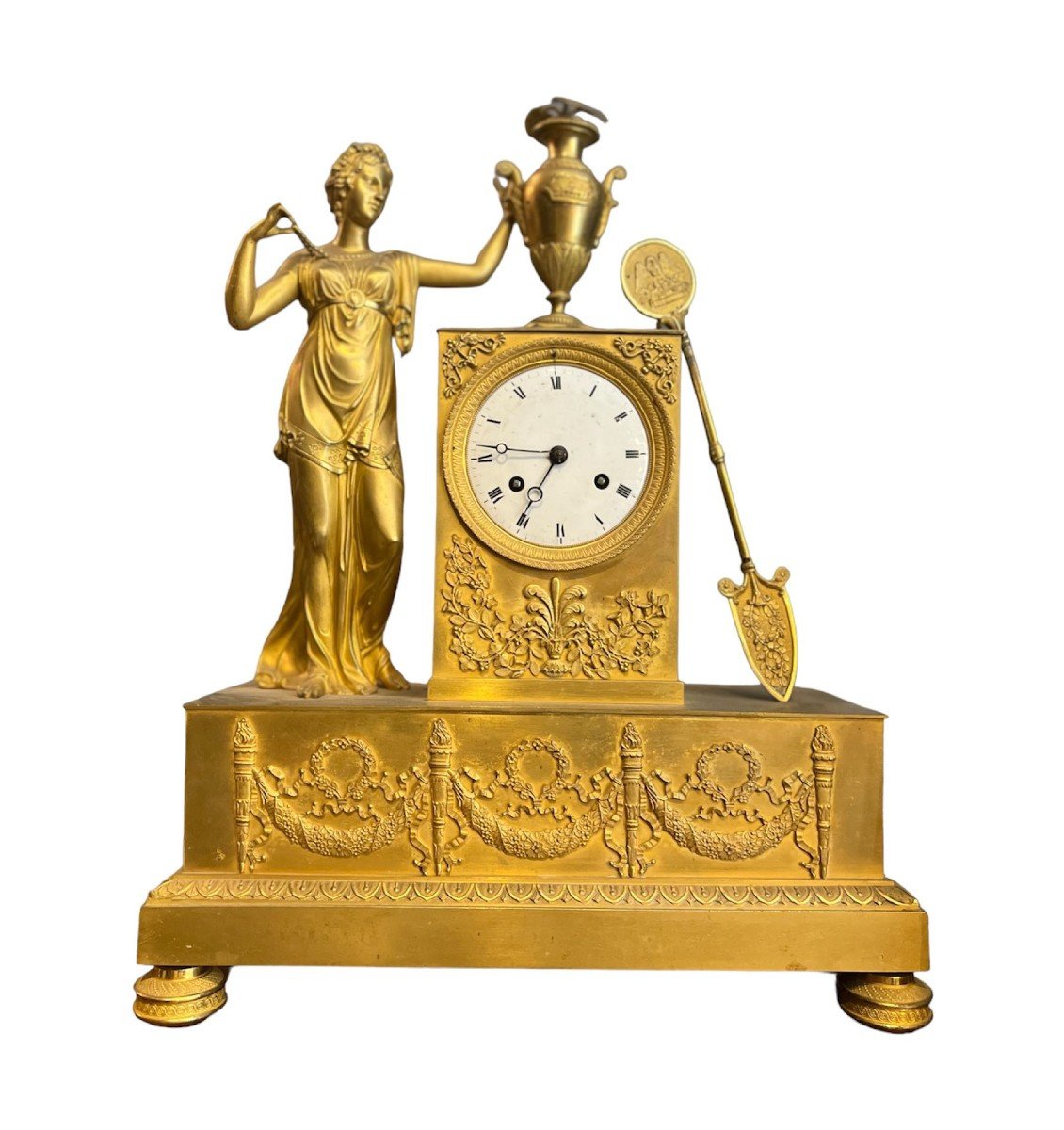 Orologio Impero con figura femminile