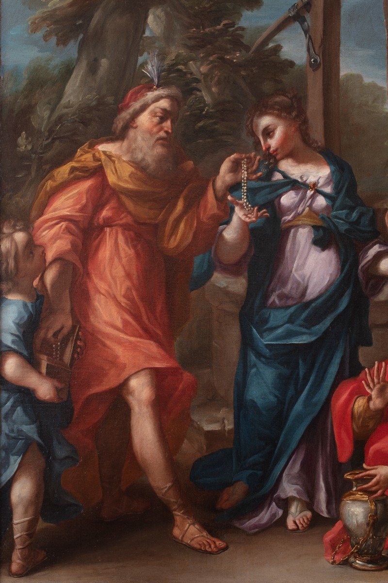 Giovanni Maria Viani (attribuito) "Eliezer e Rebecca al pozzo"-photo-2