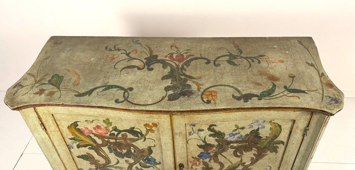 Credenza in legno dipinto, XX secolo-photo-2