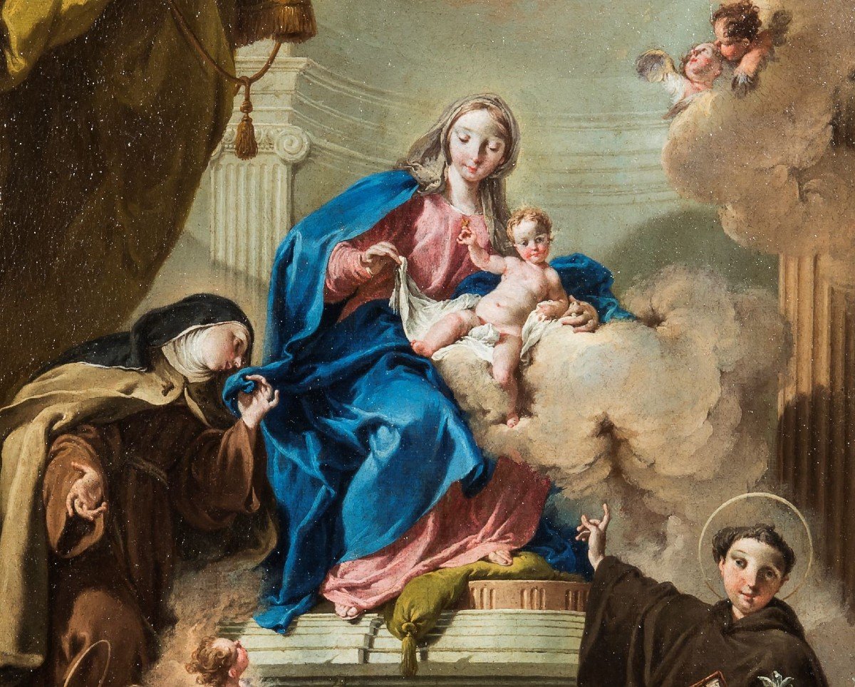 Pittoni  Madonna con il Bambino, San Giuseppe, Sant'Antonio e Santa Margherita da Cortona-photo-4