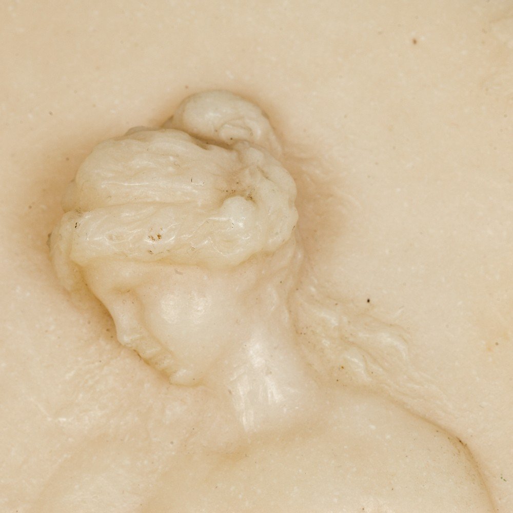 Coppia di Tondi in marmo di alabastro-photo-4
