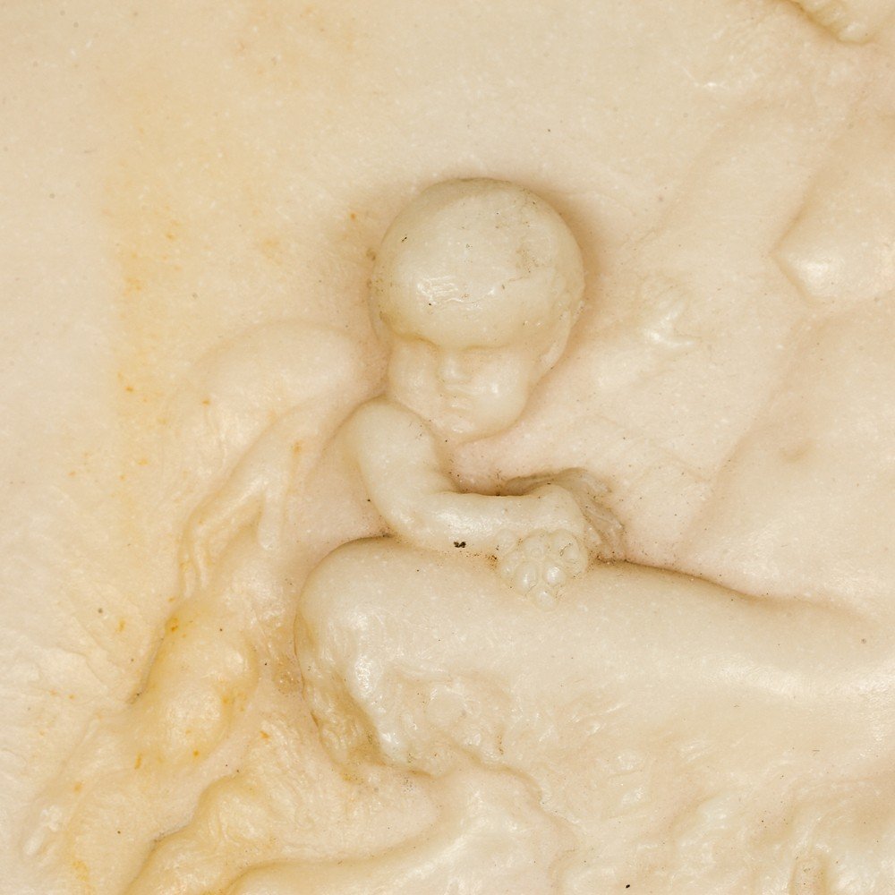 Coppia di Tondi in marmo di alabastro-photo-1