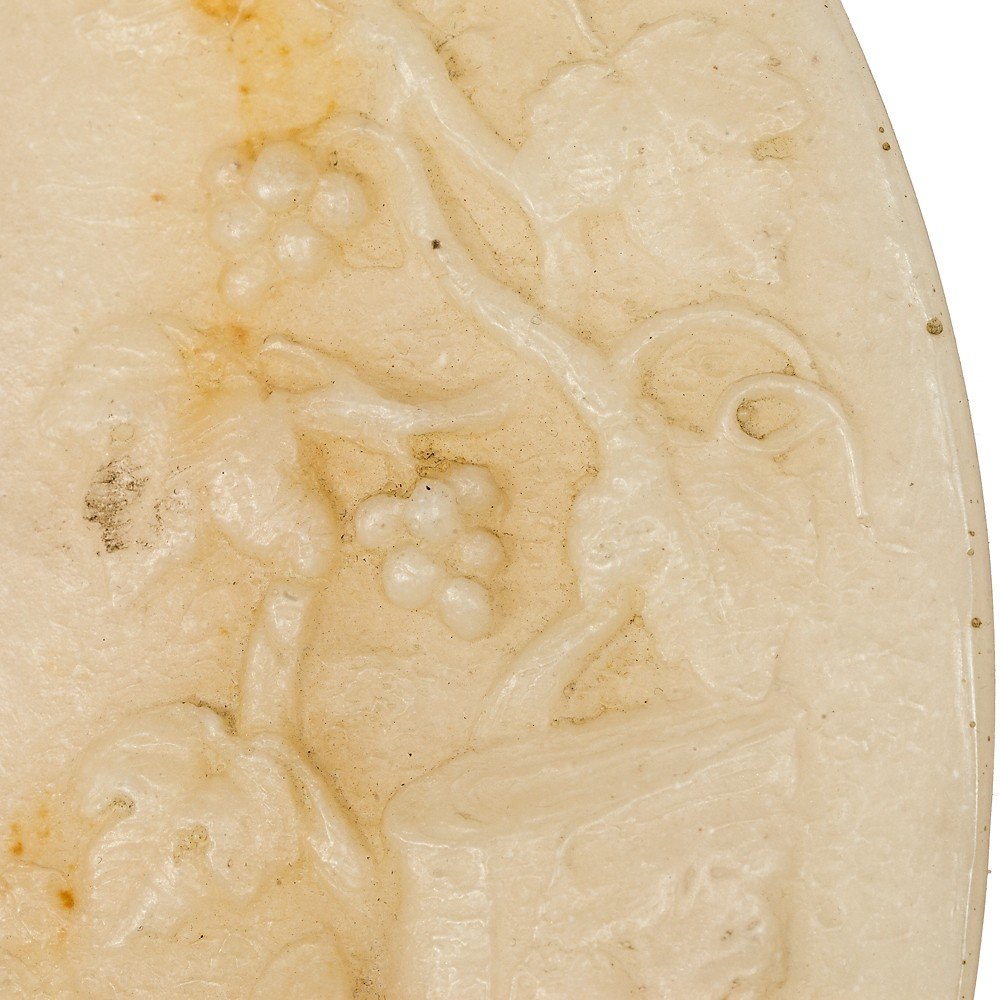 Coppia di Tondi in marmo di alabastro-photo-6