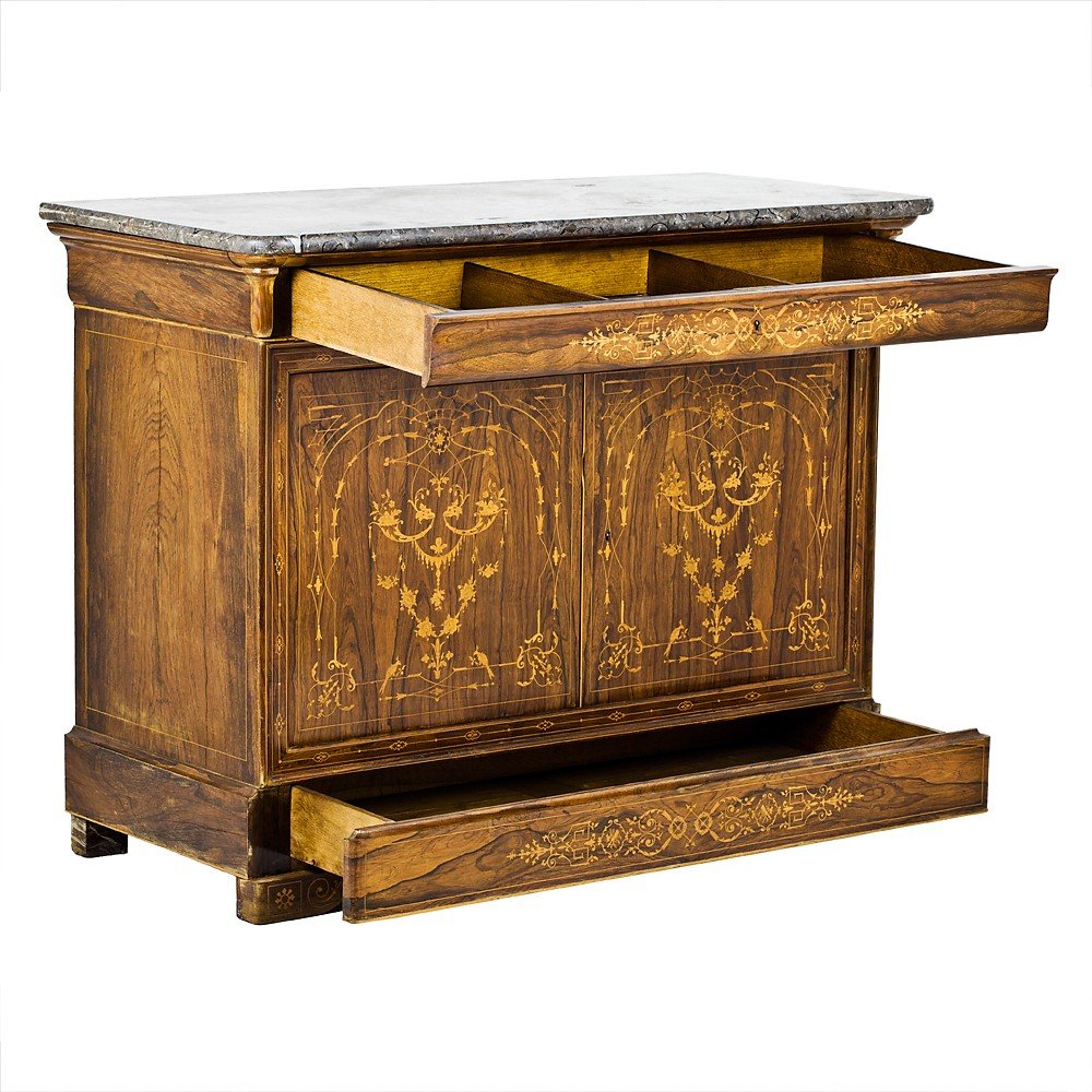 Credenza a doppia anta francese-photo-2