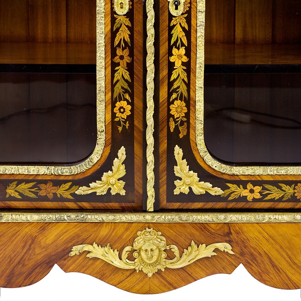 Credenza intarsiata francese-photo-3