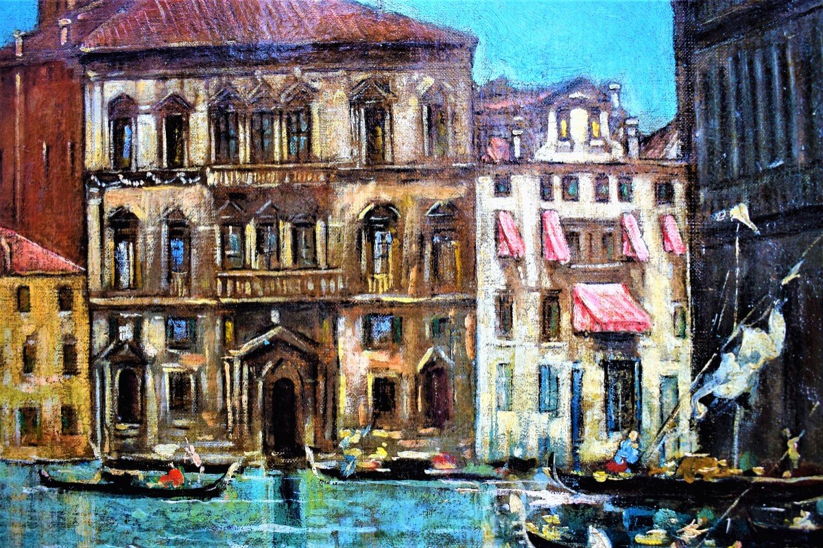 Lucia Ponga degli Ancillo (1887-1966)  Venezia, il Canal Grande-photo-3