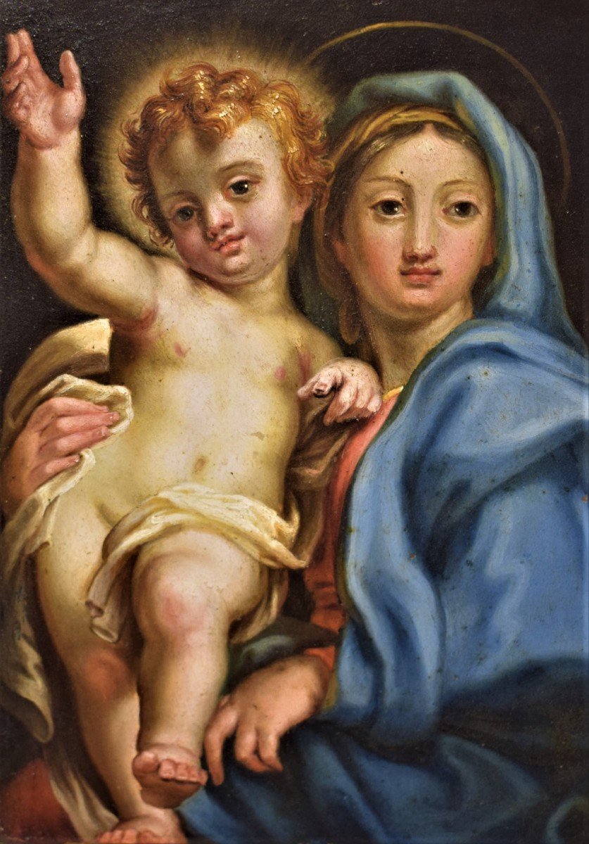 Madonna col Bambino - Carlo Maratta   (Camerano1625 - Roma1713)-photo-2