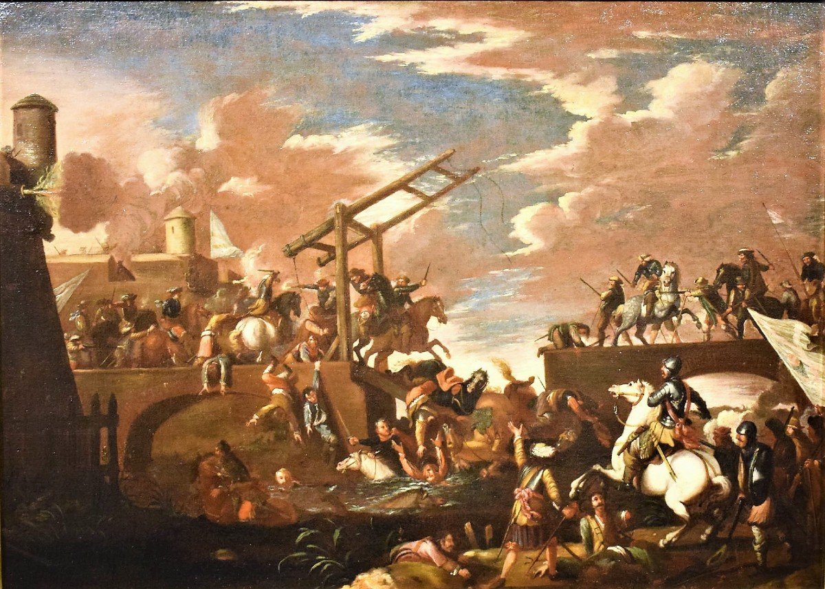 Battaglia sotto la Fortezza - Jacques Courtois il Borgognone (1621-1676)-photo-2