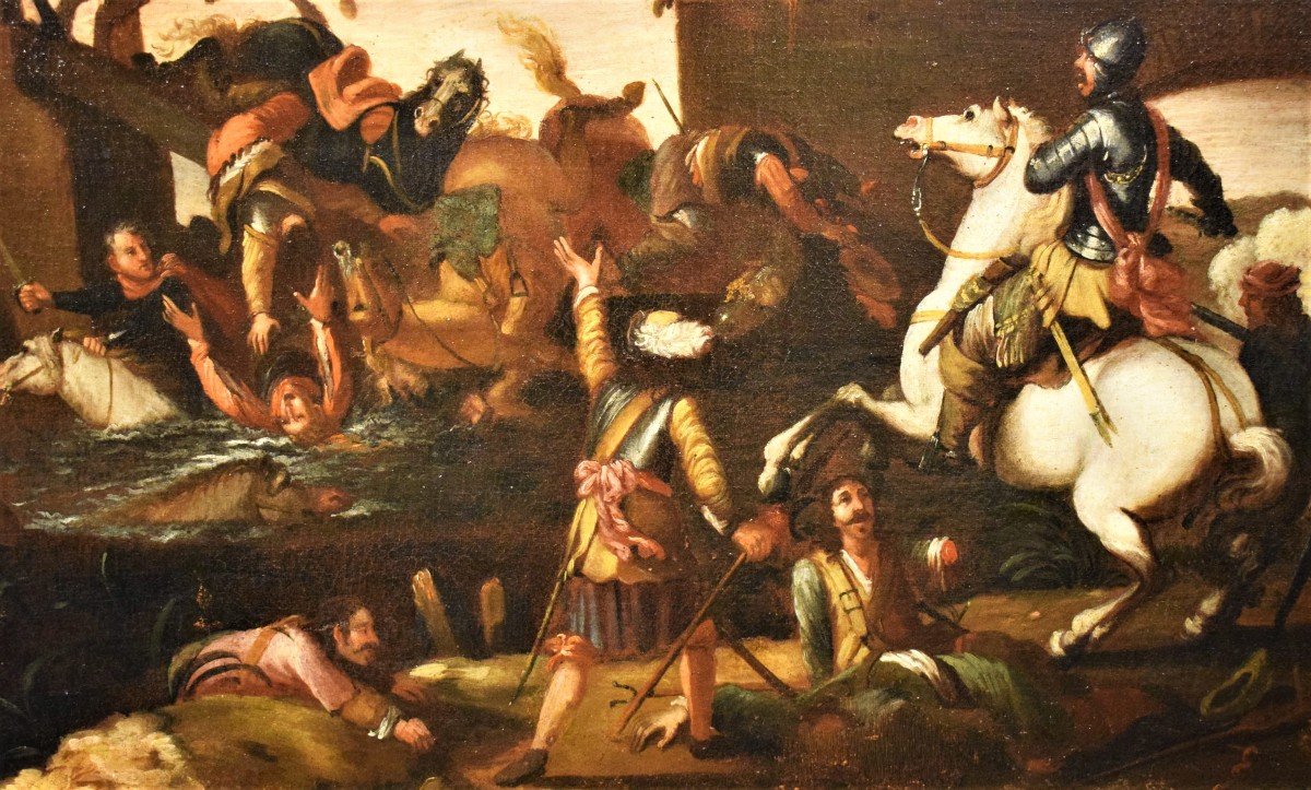 Battaglia sotto la Fortezza - Jacques Courtois il Borgognone (1621-1676)-photo-1