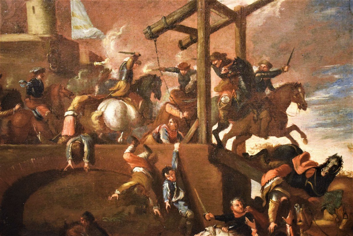 Battaglia sotto la Fortezza - Jacques Courtois il Borgognone (1621-1676)-photo-2