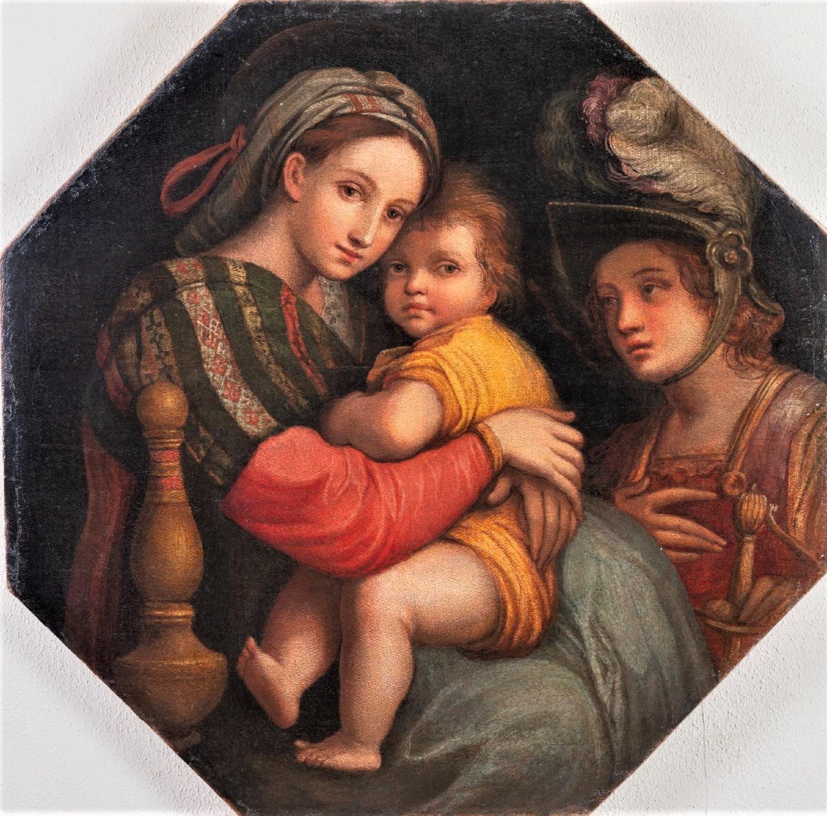 Madonna col Bambino e San Michele Arcangelo - Scuola Toscana di fine '500