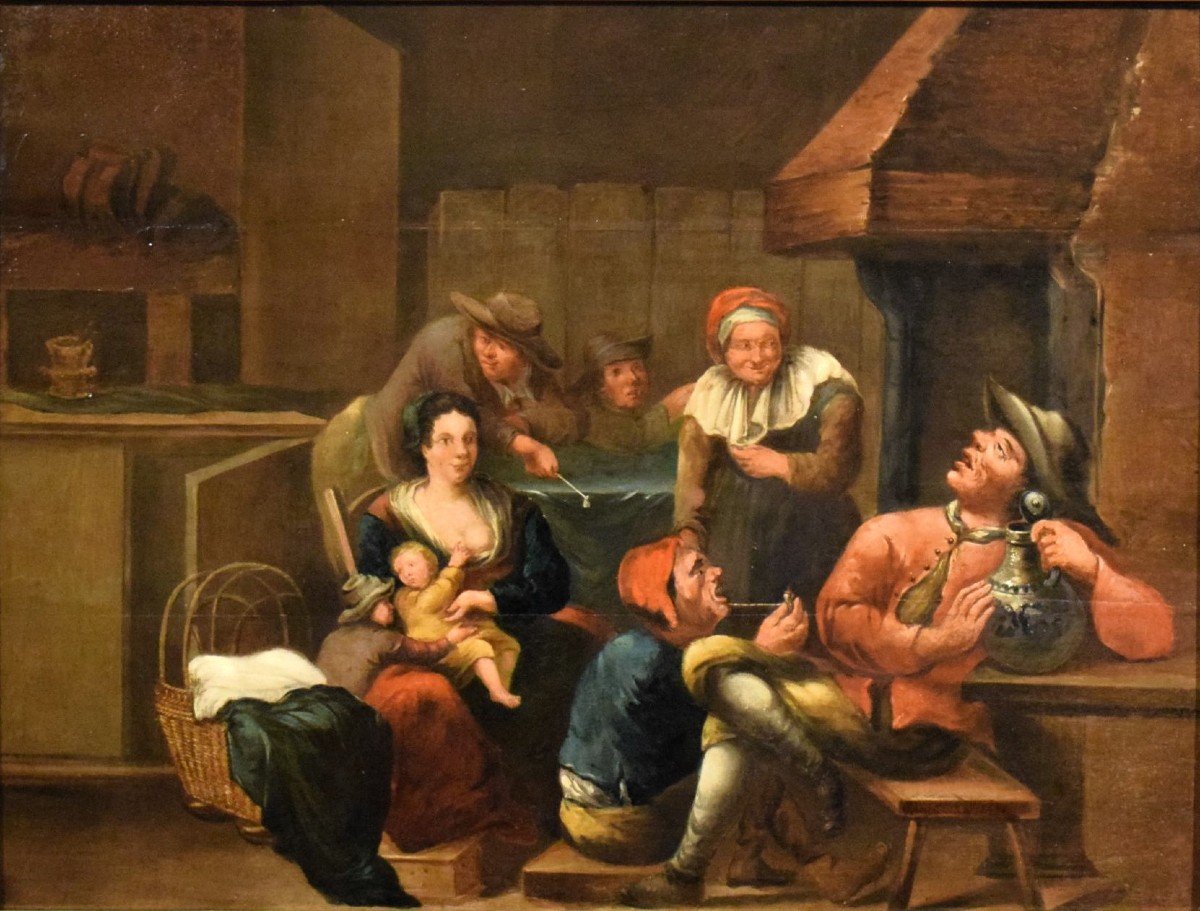 Interno di taverna - Egbert van Heemskerck (Haarlem 1634 - Londra 1704)-photo-2