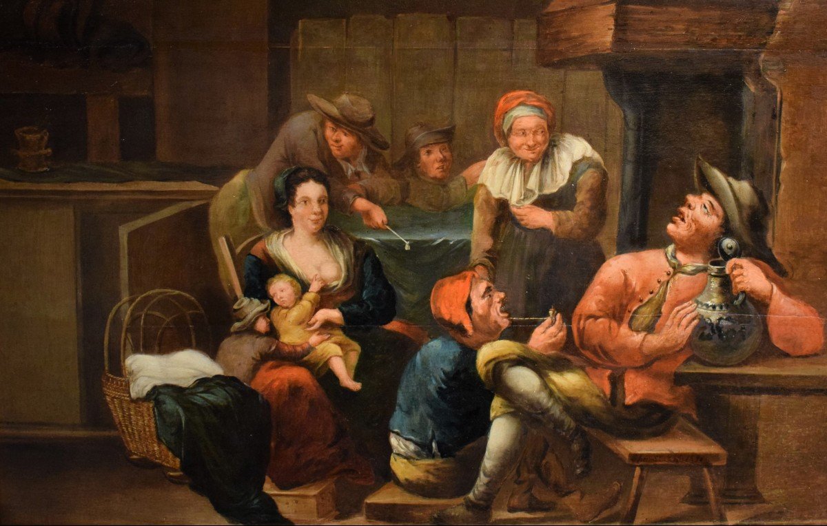 Interno di taverna - Egbert van Heemskerck (Haarlem 1634 - Londra 1704)-photo-1