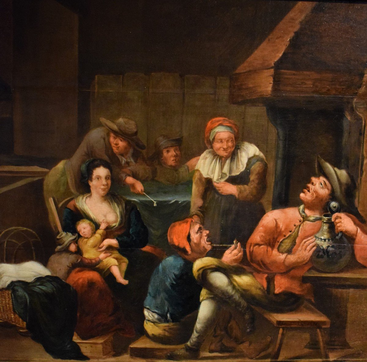 Interno di taverna - Egbert van Heemskerck (Haarlem 1634 - Londra 1704)-photo-2