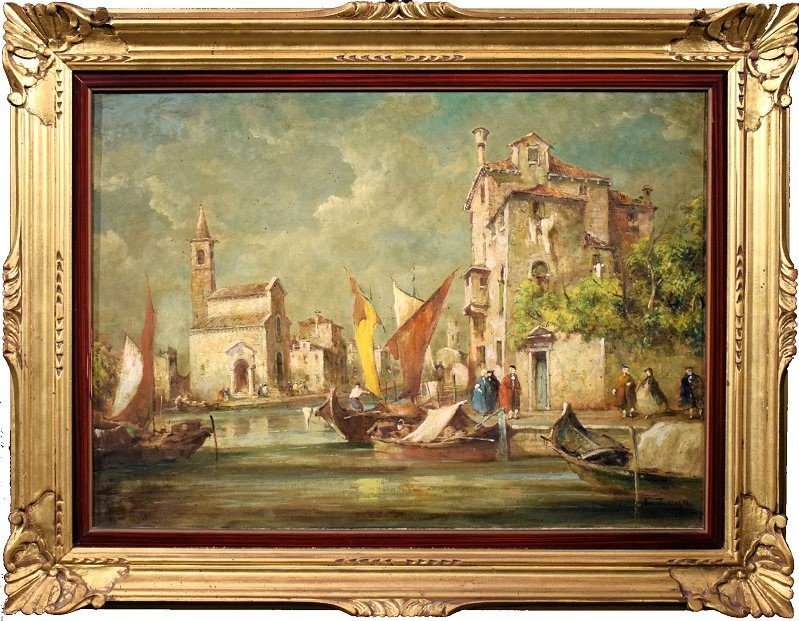 Coppia di Capricci Veneziani - Eugenio Bonivento - detto "Zeno" (1880-1956)-photo-4