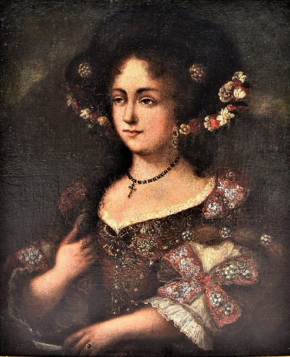 Ritratto di giovane dama in costume provenzale