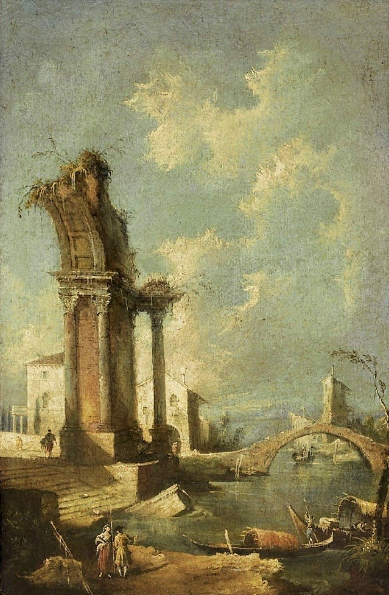 Capricci con rovine architettoniche - Francesco Guardi (Venezia 1712-1793)-photo-3