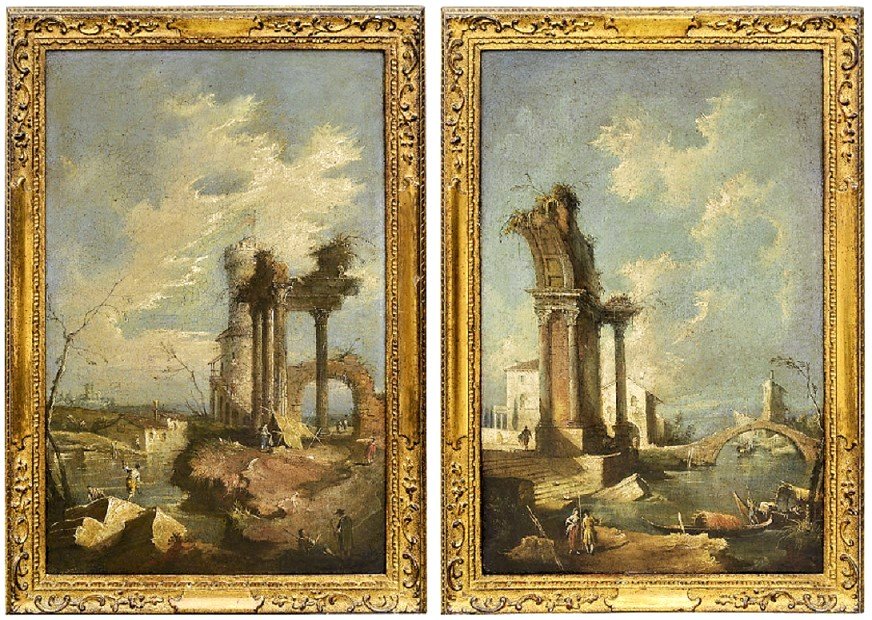 Capricci con rovine architettoniche - Francesco Guardi (Venezia 1712-1793)