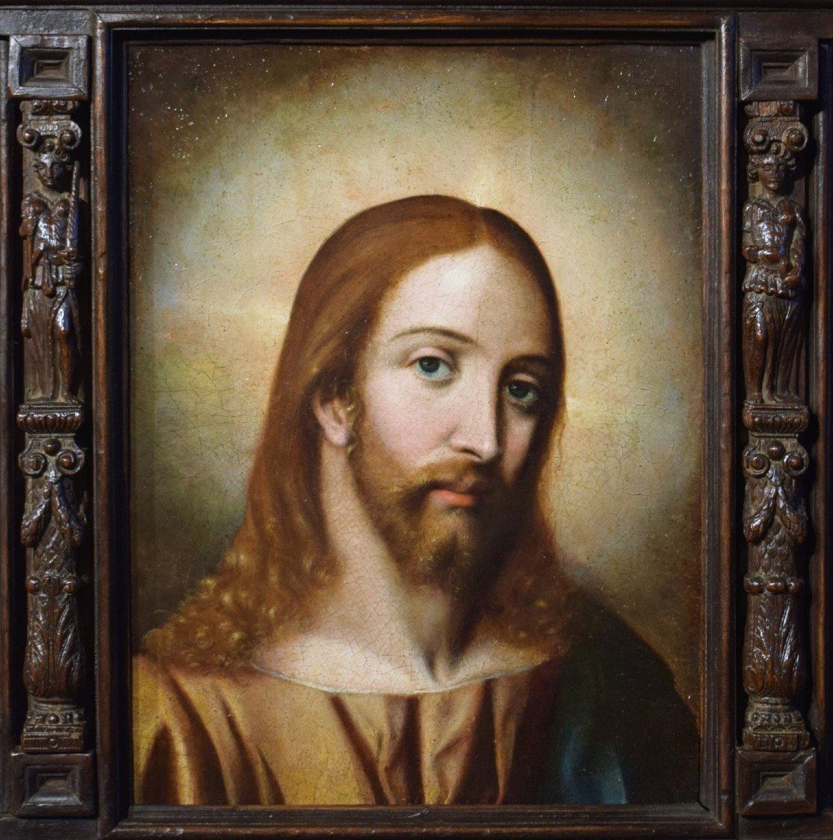 Cristo Salvator Mundi - Olio su Tavola - Scuola Lombarda del '500