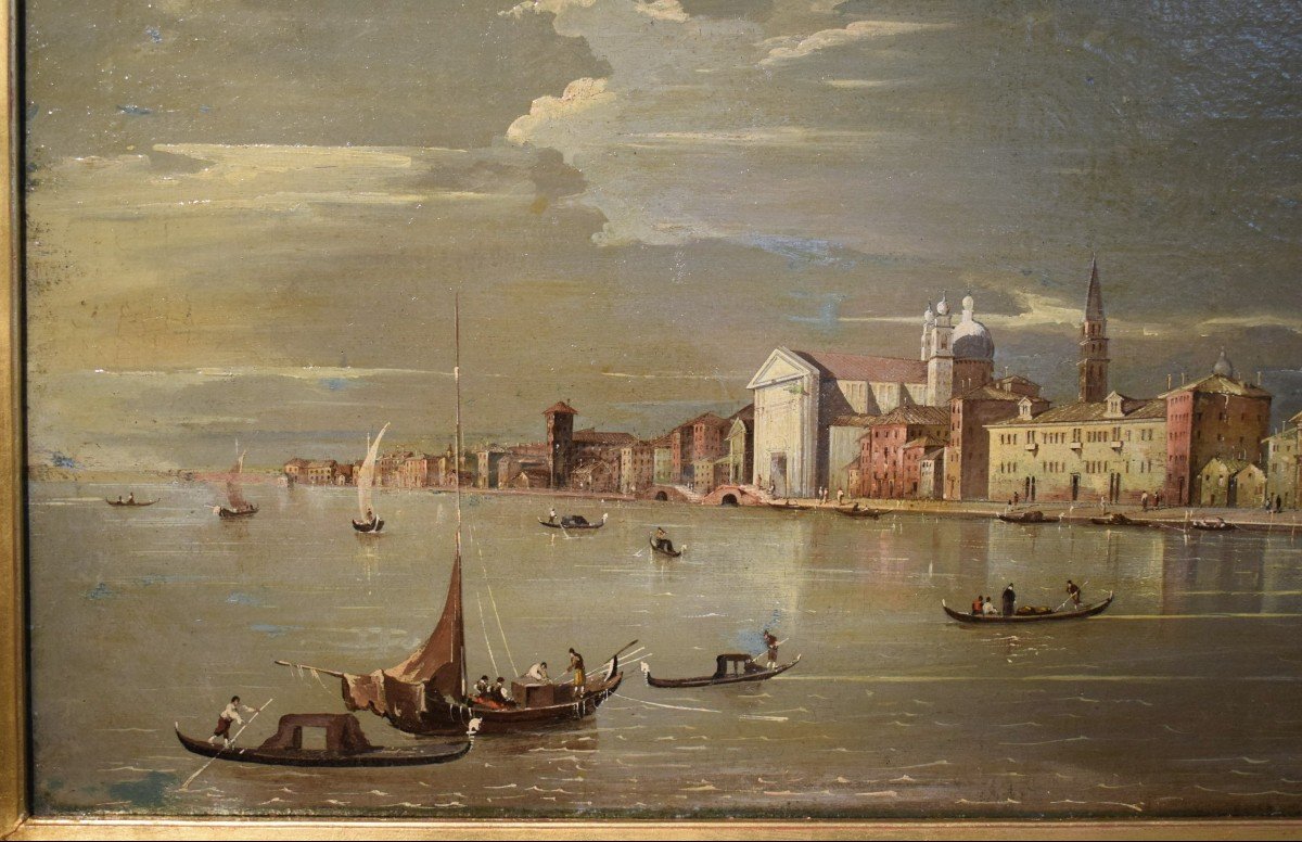 Venezia, il Canale della Giudecca - bottega di Francesco Guardi (Venezia 1712-1793)-photo-2