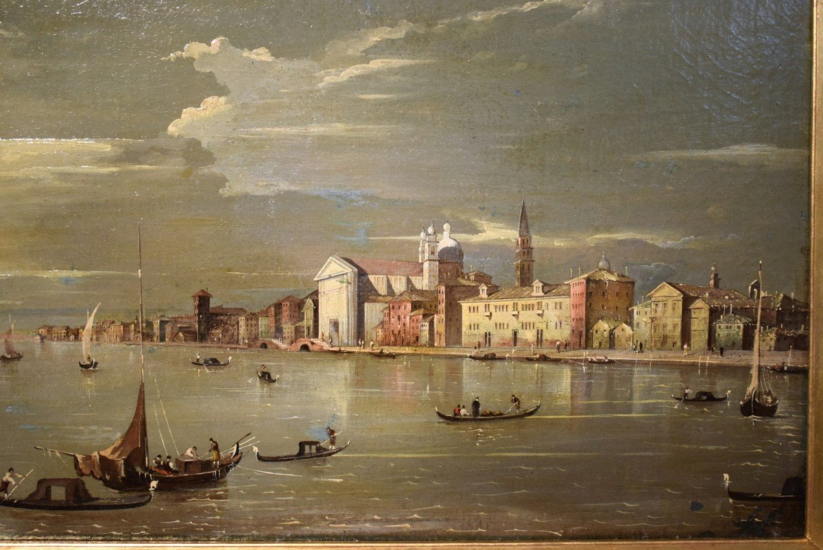 Venezia, il Canale della Giudecca - bottega di Francesco Guardi (Venezia 1712-1793)-photo-3