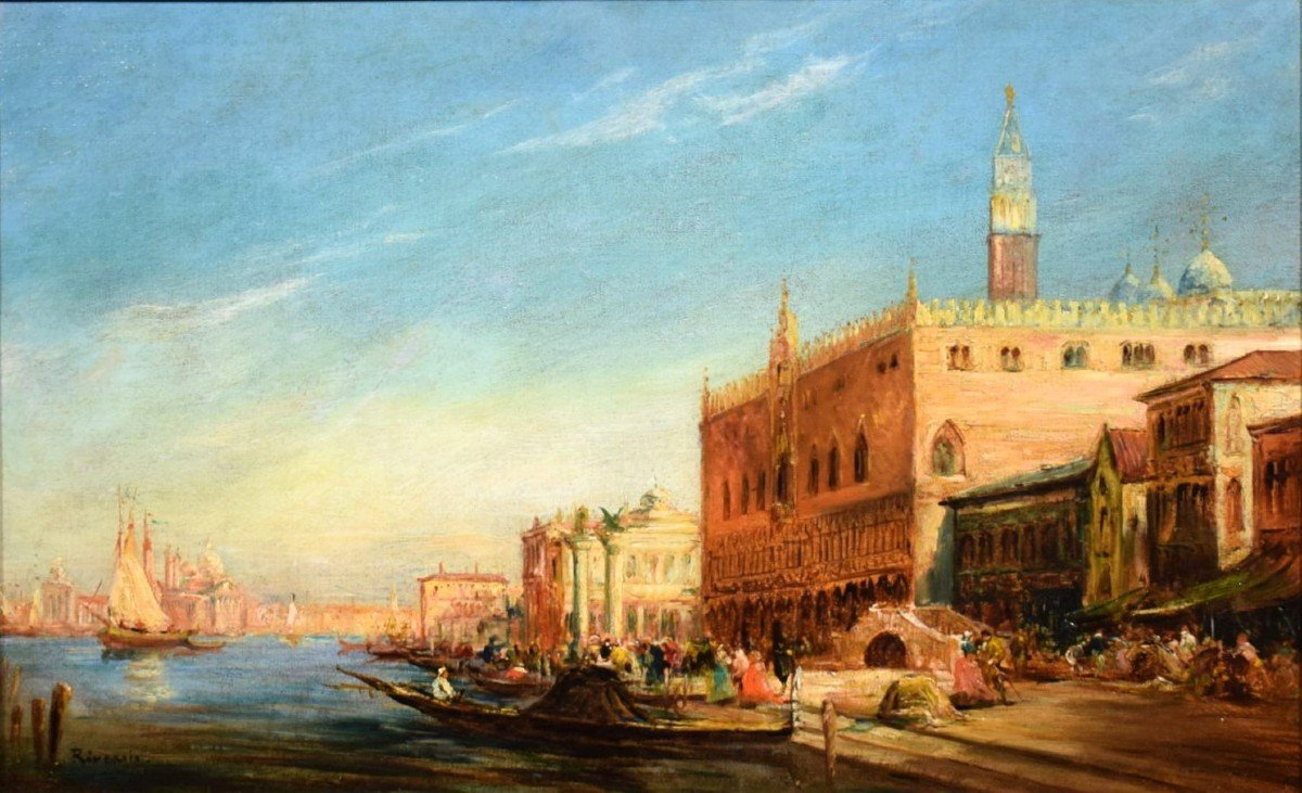 Venezia, Il Bacino di San Marco - Entourage di Félix Ziem (1821-1911)-photo-2