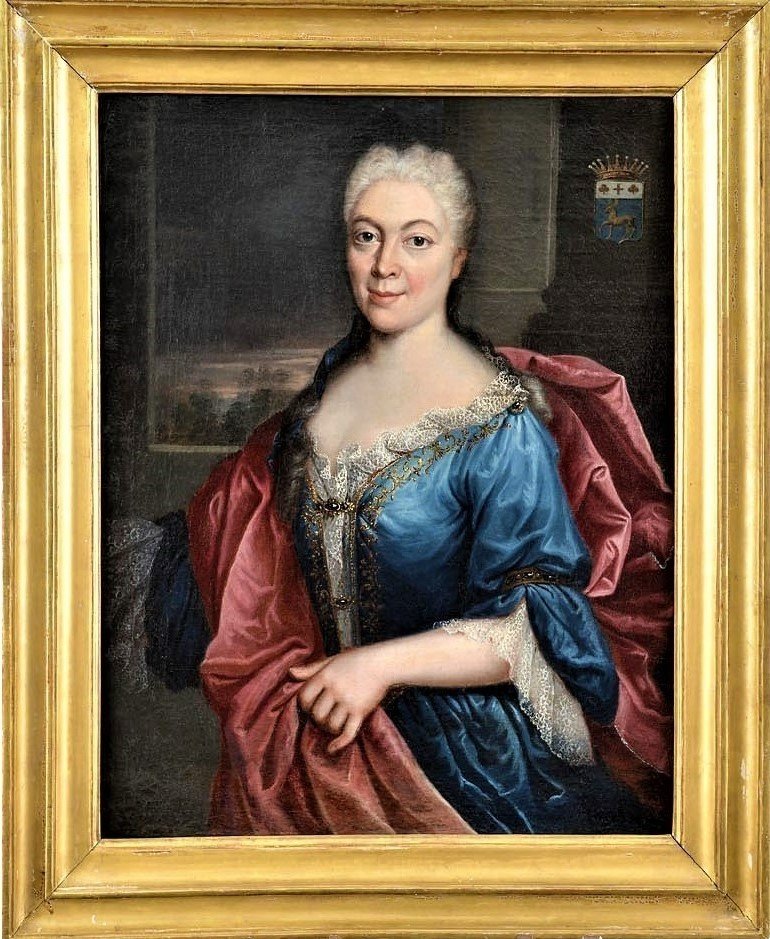 Paire De Portraits Atelier Nicolas De Largillière Vers 1730